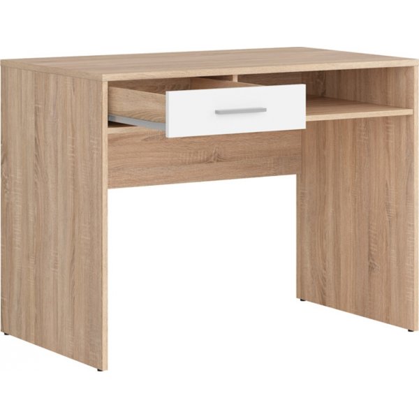 Bureau Nepo Plus 100 x 59 cm - Chne clair/blanc