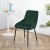 Chaise Tho - Velours vert + Pieds de meubles