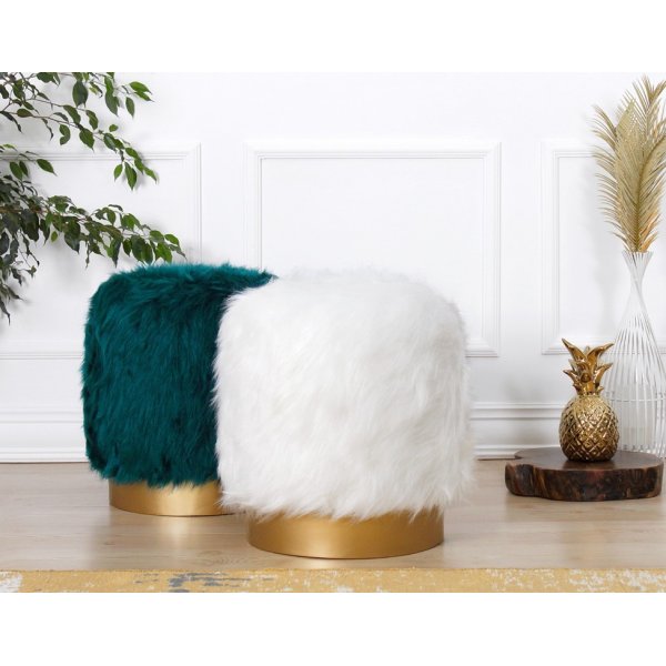 Pouf Lovett - Blanc Pouf Lovett - Blanc