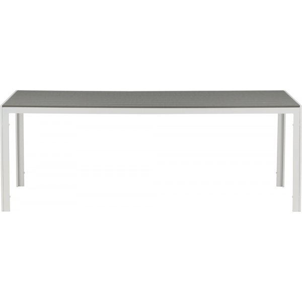 Table d\\\'extrieur 205 x 90 cm gris/blanc - Copacabana