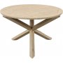 Salt runt matbord i gr teak - 120 cm diameter