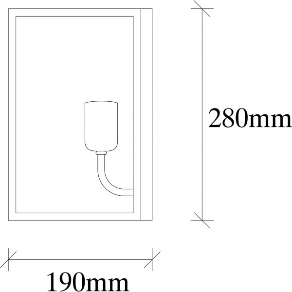 Kavat wandlamp 5561 - Nikkel/zwart
