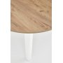 Matgrupp Berivan 102142 cm ek/vit med 4 st Industry stolar i borstat stl