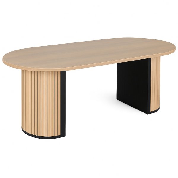 K�ksbord 200x90 cm Whitewash ek - Bianca