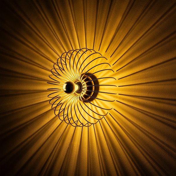 Karson vgglampa 36 cm - Guld