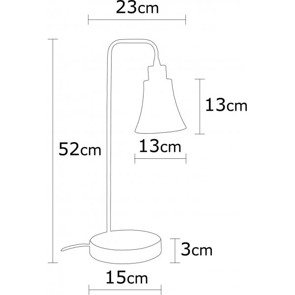 Foca bordslampa - Svart