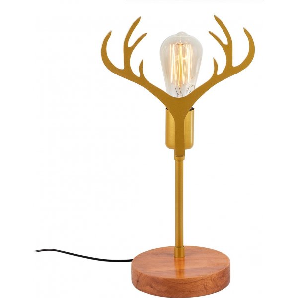Antler bordslampa - Valnöt/guld Antler bordslampa - Valnöt/guld