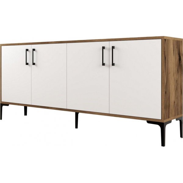 Kiev sknk 180 cm - Valnt/vit