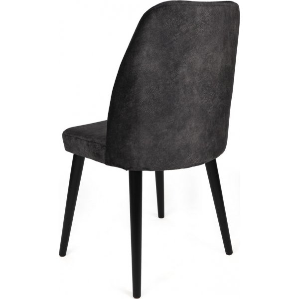 Alfred eetkamerstoelen set - Antraciet/zwart Alfred eetkamerstoelen set - Antraciet/zwart