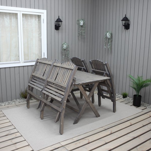 Haväng matgrupp (soffa med 2 stolar och bord) - Grå Haväng matgrupp (soffa med 2 stolar och bord) - Grå