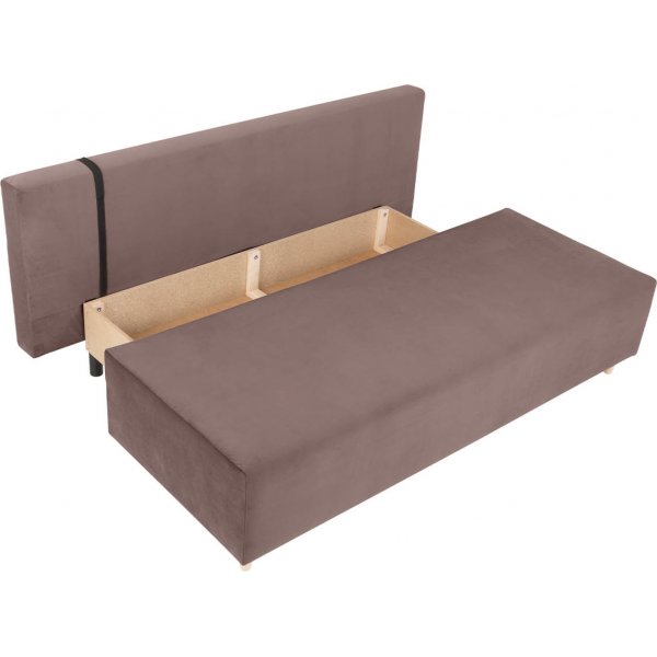 Sun 3-sits bäddsoffa - Brun Sun 3-sits bäddsoffa - Brun