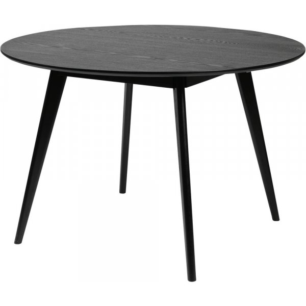 Katie runt matbord 115 cm - Svartbetsad ask