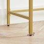 Lejla konsolbord 100 x 35 cm - Vit/guld