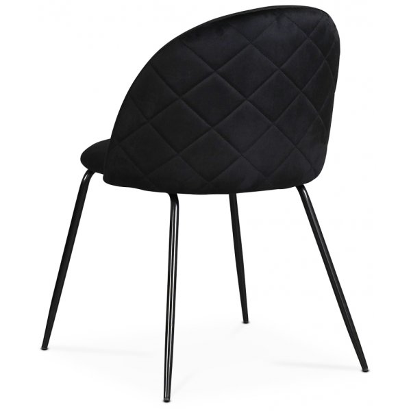 Plaza velvet stol - Svart sammet Plaza velvet stol - Svart sammet