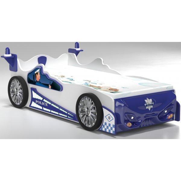 Polisbil barnsng - 90 x 200 cm