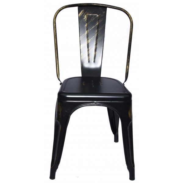 Plåtstol Industry Ingo i plåt - Raspad Svart / Guld Plåtstol Industry Ingo i plåt - Raspad Svart / Guld