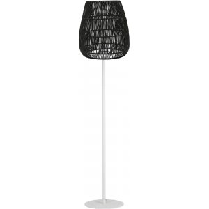 Lampadaire Agnar Saigon pour extrieur - Noir/blanc - 154 cm