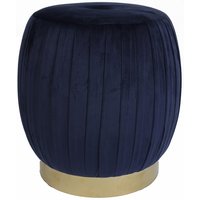 Wrinkle sittpuff - Mörkblå Sammet Wrinkle sittpuff - Mörkblå Sammet