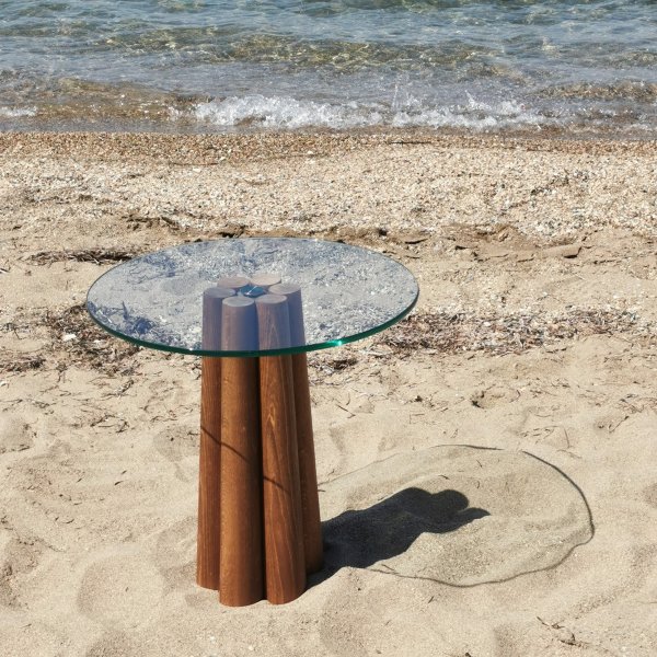 Table basse Thales Ø50 cm - Noyer Table basse Thales Ø50 cm - Noyer