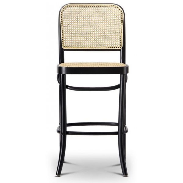 Balbao svart barstol med rotting