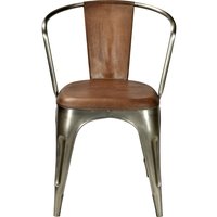 Stol Living - Läder/metall Stol Living - Läder/metall