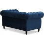 Chesterfield Cambridge 2-sits soffa - Bl sammet