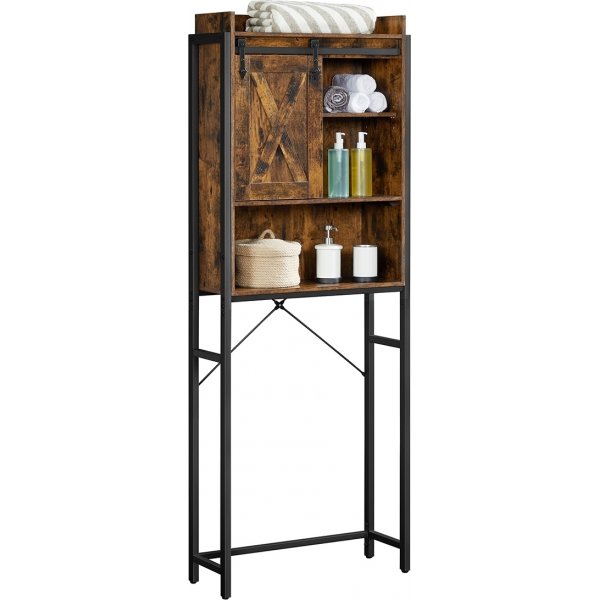 tagre de salle de bain Zeke - Noir/marron