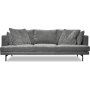 Smilla 3-sits soffa i grtt tyg