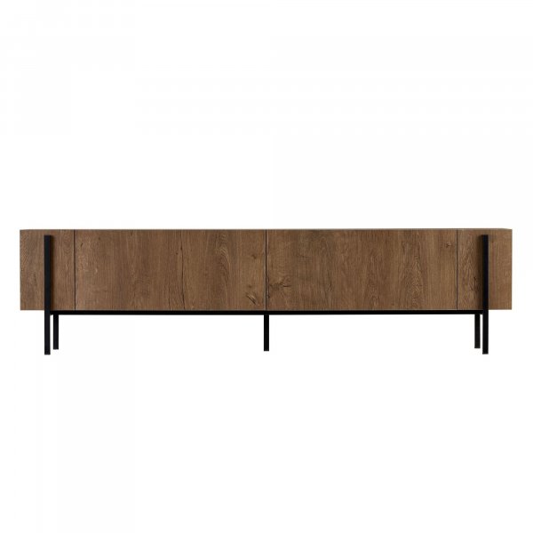 TV-b�nk Nemming 180 cm - Kafkas oak/svart