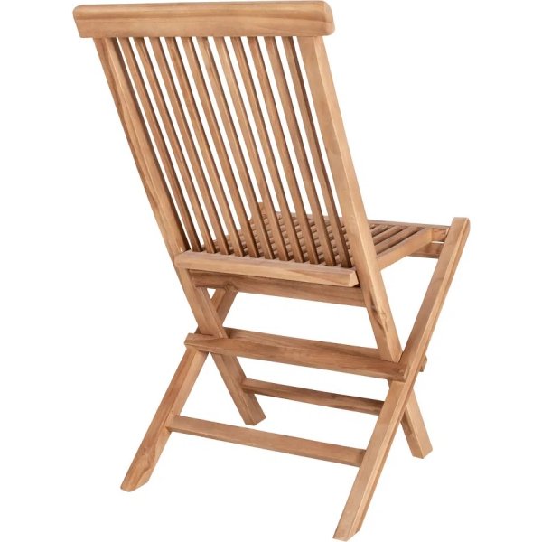Ensemble de jardin Oviedo en teck; 2 chaises avec petite table Ensemble de jardin Oviedo en teck; 2 chaises avec petite table