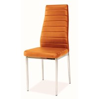 Matstol Camarillo - Orange (Sammet) / Krom Matstol Camarillo - Orange (Sammet) / Krom
