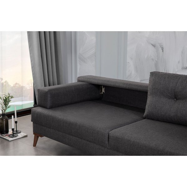 Oslo hrnsoffa - Antracit