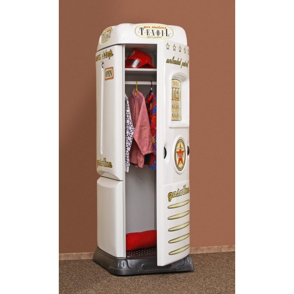 Bensinpump garderob nedfllbart skrivbord - Valfri frg