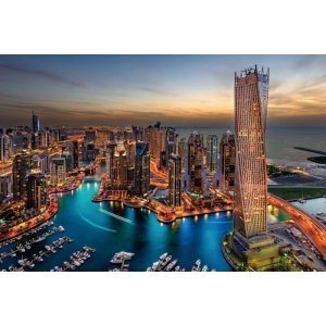Glastavla - Dubai - 120x80 cm