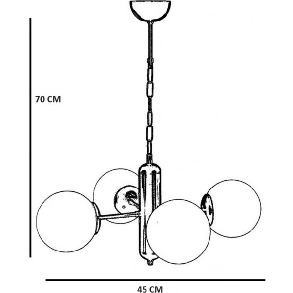 Plafonnier Bangkok - Ambre/or Plafonnier Bangkok - Ambre/or