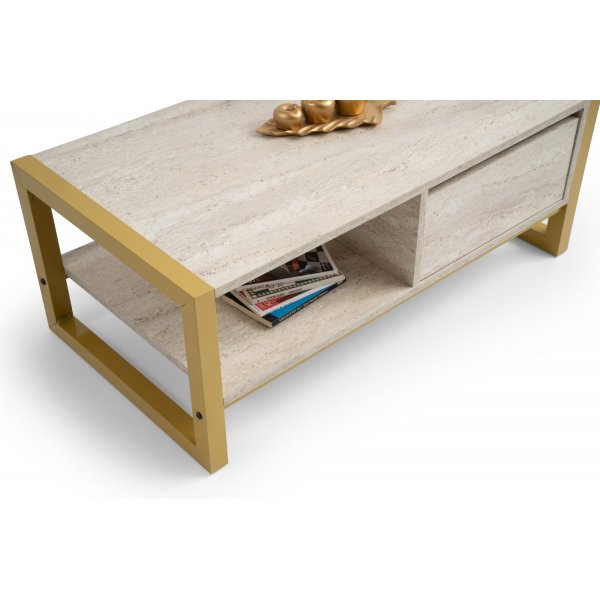 Table basse Haldizen - Or/marbre Table basse Haldizen - Or/marbre