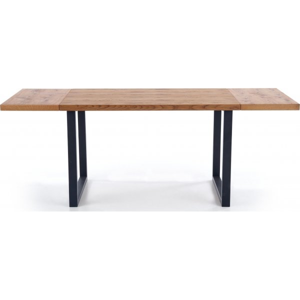Table  manger Apollo 126-206 cm - Chne/noir