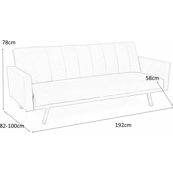 Canapé-lit 2,5 places Broja - Vert Canapé-lit 2,5 places Broja - Vert