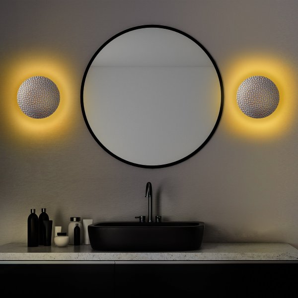 Yosma wandlamp - Zilver/goud