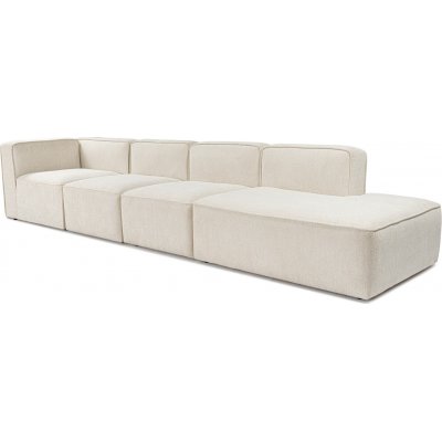 More 4-sits soffa med ppet avslut hger - Cream