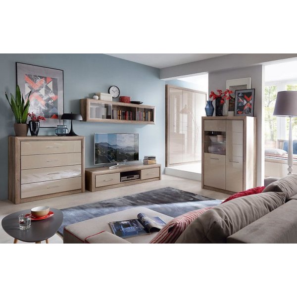 Pontus vitrinekast - Eiken Pontus vitrinekast - Eiken