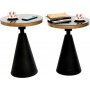 Chalice sidobord set 50/55 cm - Svart/guld
