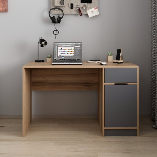 Bureau Elina - Anthracite/marron Bureau Elina - Anthracite/marron