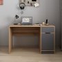 Elina bureau - Antraciet/bruin