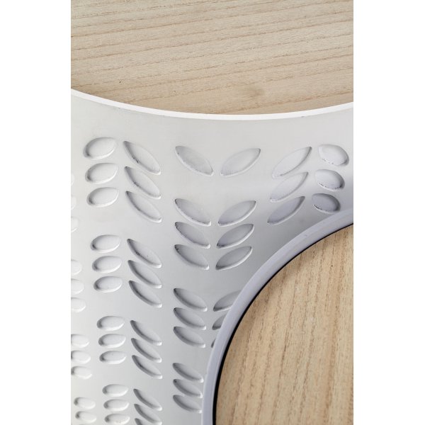 Table banc Trudie 35/39 cm - Blanc/gris