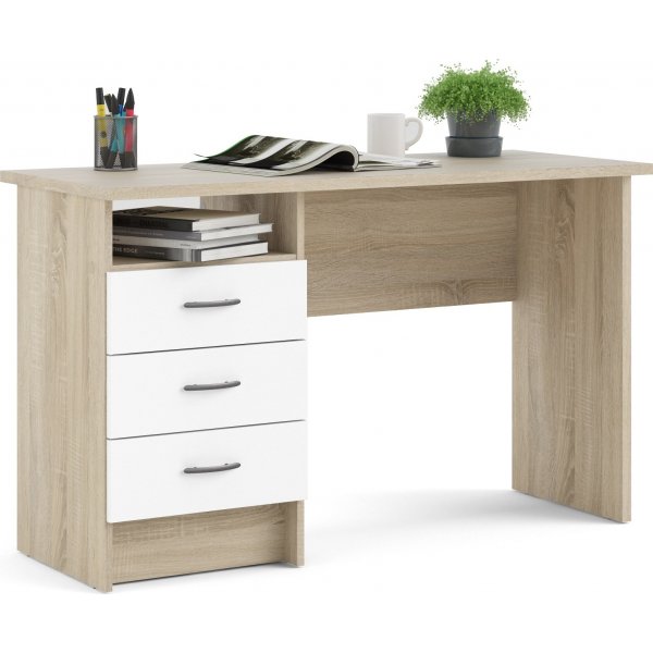 Function Plus skrivbord 120,1 x 48,1 x 72,6 cm - Ek/vit Function Plus skrivbord 120,1 x 48,1 x 72,6 cm - Ek/vit