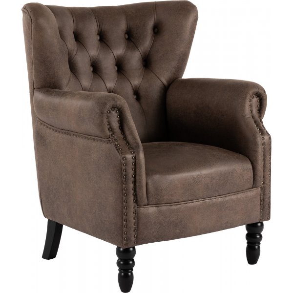 Fauteuil Prince - Marron