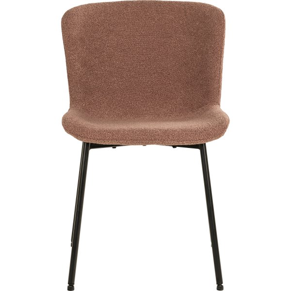 Chaise de salle à manger Maceda Boucle rouge rouille Chaise de salle à manger Maceda Boucle rouge rouille