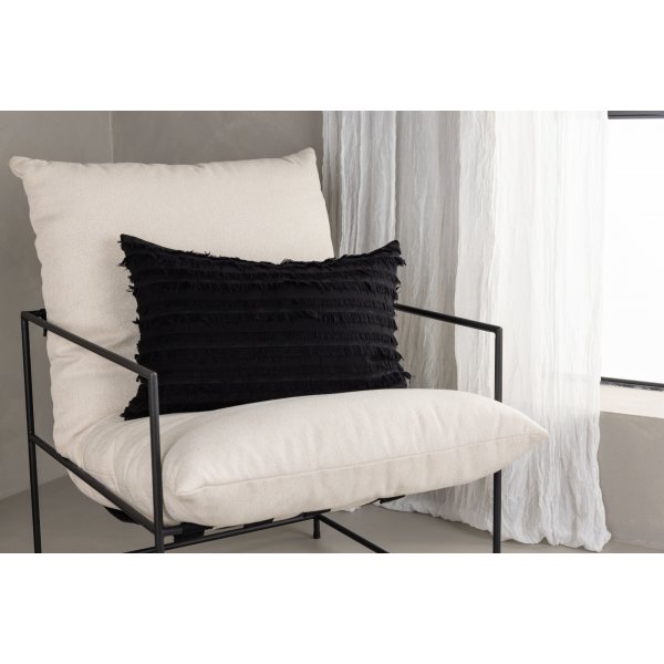 Edith kuddfodral 60 x 40 cm - Svart