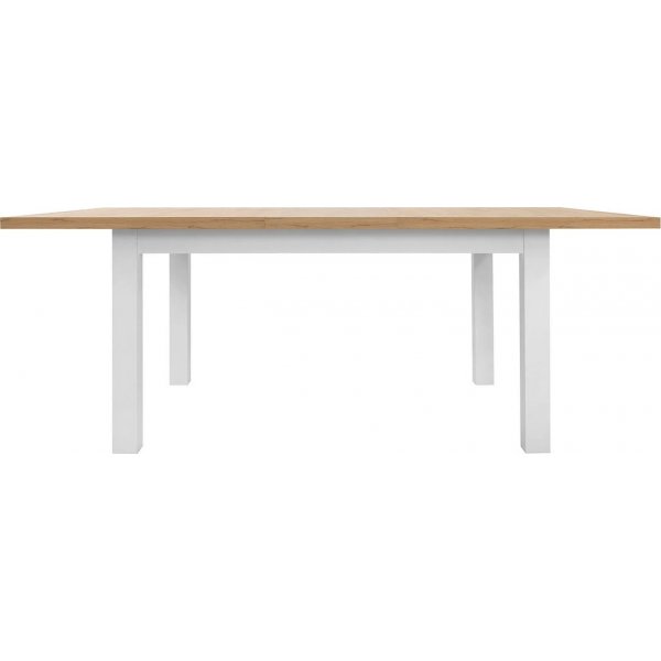 Table  manger Erla 160-200 x 90 cm - Blanc/chne